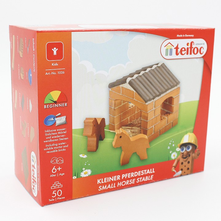 Building set - small horse stable - 50 pieces